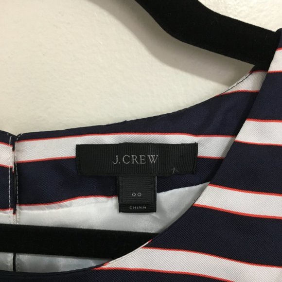 J CREW jules dress in striped silk twill V10 - Picture 6 of 6